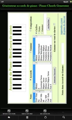 Piano Chords Generator android App screenshot 2